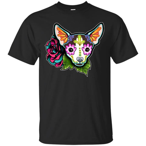Chihuahua T Shirts Hoodie  Funny Chihuahua Sugar Skull