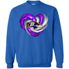 Baltimore Ravens T Shirt Hoodie Color Water Heart