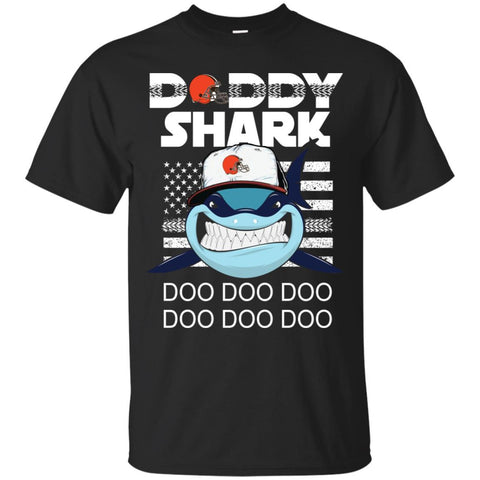 Daddy Shark CLEVELAND BROWNS T Shirt Hoodie Ugly Christmas Sweater Daddy Shark Doo Doo Doo