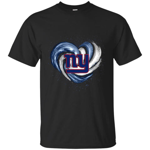 NEW YORK GIANTS T Shirt Hoodie Color Water Heart