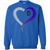 Detroit Tigers T Shirts Hoodie Love Heart
