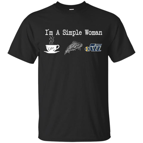 UTAH JAZZ T Shirt Hoodie I Am A Simple Woman Love Coffe Pizza UTAH JAZZ