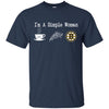 Boston Bruins T Shirt Hoodie I Am A Simple Woman Love Coffe Pizza Boston Bruins