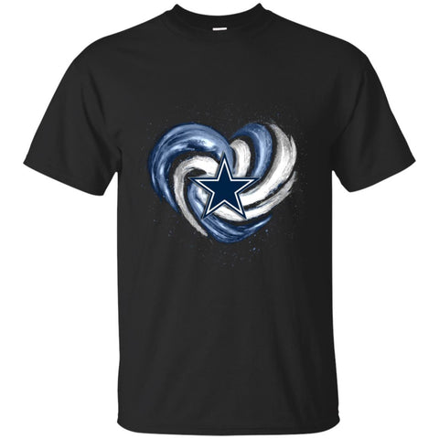 Dallas Cowboys T Shirt Hoodie Color Water Heart