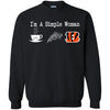 CINCINNATI BENGALS T Shirt Hoodie I Am A Simple Woman Love Coffe Pizza CINCINNATI BENGALS
