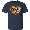 CINCINNATI BENGALS T Shirt Hoodie Color Water Heart