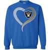 Oakland Raiders T-Shirts Hoodie Ugly Christmas Sweater Heart