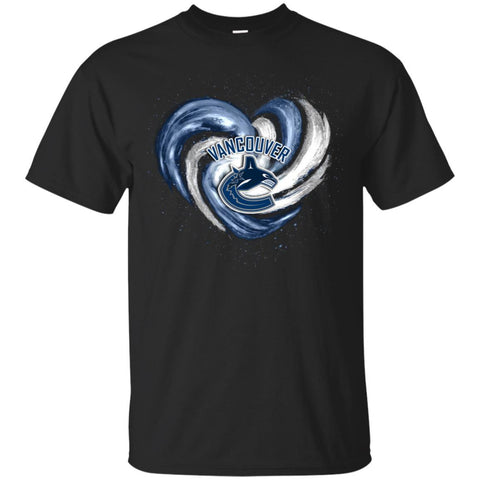 Vancouver Canucks T Shirt Hoodie Color Water Heart