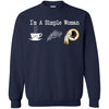 Washington Redskins T Shirt Hoodie I Am A Simple Woman Love Coffe Pizza Washington Redskins