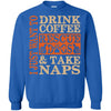 Dogs T Shirts Hoodie   Drink coffee Rescue Dogs - Take Naps