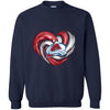 Colorado Avalanche T Shirt Hoodie Color Water Heart