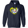 Pittsburgh Steelers T Shirt Hoodie Color Water Heart