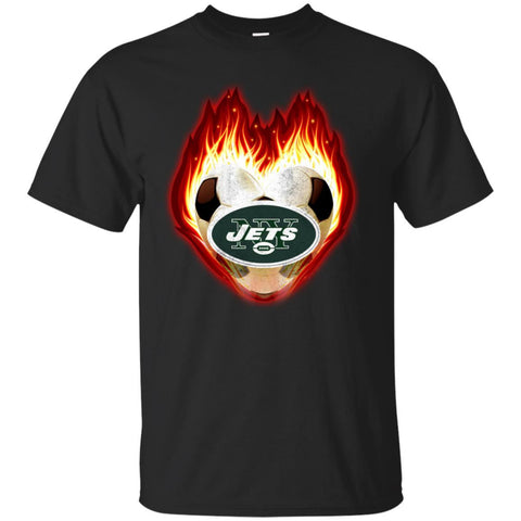 Soccer NEW YORK JETS T Shirts Hoodie Fire Heart