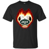 Soccer NEW YORK JETS T Shirts Hoodie Fire Heart