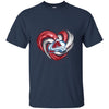 Colorado Avalanche T Shirt Hoodie Color Water Heart