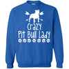 Pitbull T Shirts Hoodie  Crazy Pit Bull Lady
