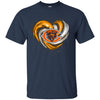 Chicago Bears T Shirt Hoodie Color Water Heart