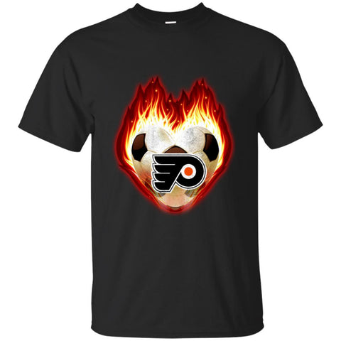 Soccer Philadelphia Flyers T Shirts Hoodie Fire Heart