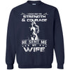 Asked God For Strength He Sent My Wife Wonder Woman T Shirts Hoodie