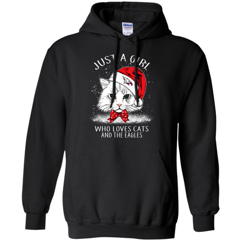 Cats North Carolina Central Eagles T Shirt Hoodie Ugly Christmas Sweater Just A Girl Who Loves Cats And Christmas