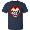 Soccer Winnipeg Jets T Shirts Hoodie Fire Heart