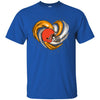 CLEVELAND BROWNS T Shirt Hoodie Color Water Heart