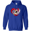 Washington Redskins T Shirt Hoodie Color Water Heart