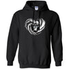 Oakland Raiders T Shirt Hoodie Color Water Heart