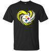 Pittsburgh Steelers T Shirt Hoodie Color Water Heart
