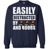 PHOENIX SUNS T Shirts Hoodie Easily Distracted By PHOENIX SUNS And Boobs