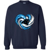 CAROLINA PANTHERS T Shirt Hoodie Color Water Heart
