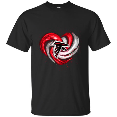 Atlanta Falcons T Shirt Hoodie Color Water Heart