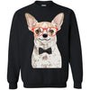 Chihuahua T Shirts Hoodie  Funny Chihuahua Wearing Red Glasses