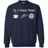 Winnipeg Jets T Shirt Hoodie I Am A Simple Woman Love Coffe Pizza Winnipeg Jets