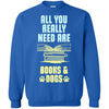 BOOKS AND DOGS T Shirts Hoodie