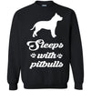 Pitbull T Shirts Hoodie  Sleeps With Pitbulls