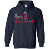 Nike Los Angeles Angels of Anaheim T Shirt Hoodie Just Do It