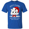 Cats Cornell Big Red T Shirt Hoodie Ugly Christmas Sweater Just A Girl Who Loves Cats And Christmas