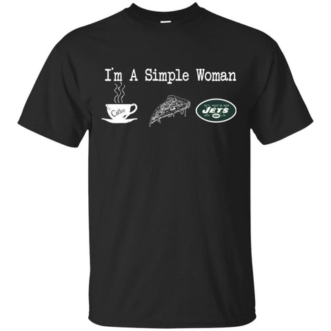 NEW YORK JETS T Shirt Hoodie I Am A Simple Woman Love Coffe Pizza NEW YORK JETS
