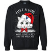 Cats Villanova Wildcats T Shirt Hoodie Ugly Christmas Sweater Just A Girl Who Loves Cats And Christmas