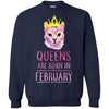 QUEENS CAT FEBRUARY T-Shirts Hoodie Ugly Christmas Sweater