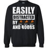 PHOENIX SUNS T Shirts Hoodie Easily Distracted By PHOENIX SUNS And Boobs