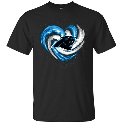 CAROLINA PANTHERS T Shirt Hoodie Color Water Heart