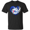PHILADELPHIA 76ERS T Shirt Hoodie Color Water Heart