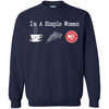 ATLANTA HAWKS T Shirt Hoodie I Am A Simple Woman Love Coffe Pizza ATLANTA HAWKS