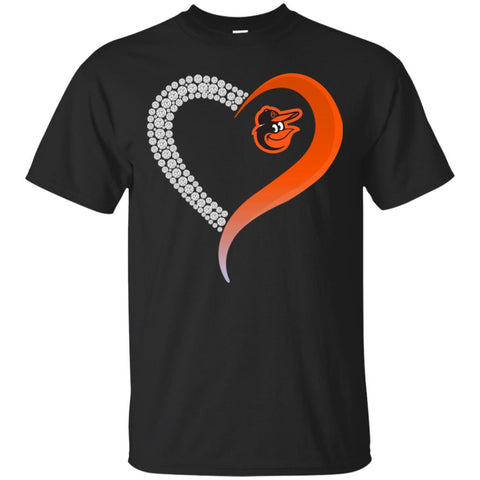 Baltimore Orioles T Shirts Hoodie Love Heart
