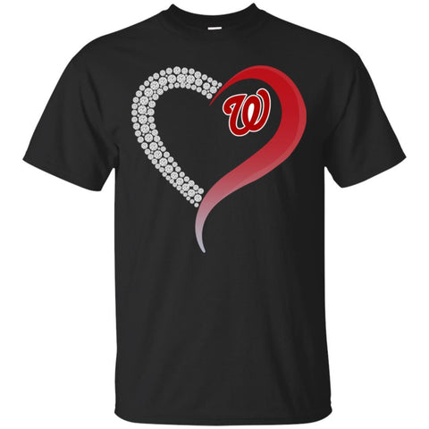 Washington Nationals T Shirts Hoodie Love Heart