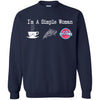 DETROIT PISTONS T Shirt Hoodie I Am A Simple Woman Love Coffe Pizza DETROIT PISTONS