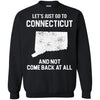 Connecticut T Shirts Hoodie  Lets Just Go To