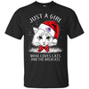 Cats Abilene Christian Wildcats T Shirt Hoodie Ugly Christmas Sweater Just A Girl Who Loves Cats And Christmas